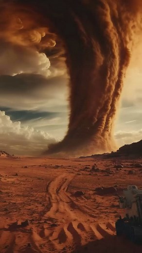 Mars’ Towering Tornadoes: Bigger Than Everest? 🌪️🚀 Mars' Towering Dust Devils: Larger Than Everest? 🌪️🚀 Discover the colossal tornado-like dust devils on Mars, towering over Mount Everest in height. 🌪️ NASA's Orbiter caught these massive whirlwinds in action on the Red Planet, reaching impressive speeds of 97 km/h! These swirling storms play a crucial role in cleaning the solar panels of rovers like Spirit and Opportunity. Earth's storms pale in comparison to these Martian giants! 🤯 Dive i