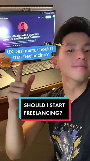 Contemplating if I should start freelancing… especially with Contra’s amazing freelancing features!!! Create an online portfolio that works for you with @ContraHQ ✨. You can easily build your portfolio to showcase all of your work! Link in bio to claim $1 for 1st month of Contra Pro✨ #freelancedesigner #portfoliotips #designportfolio #freelancing #graphicdesigntips #graphicdesigner #designtok #startfreelancing #uiuxdesign #productdesign #uidesign #uxdesign #ui #ux #portfoliosbycontra