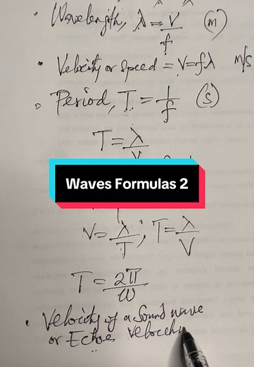 Understanding Waves Formulas and Their Applications