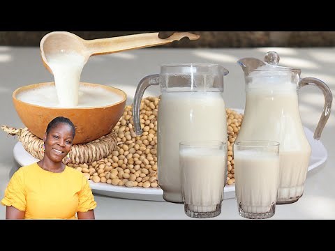 How To Make The Best Soy Milk Recipes !! / Cooking Recipe Home Made Soya Milk...#business