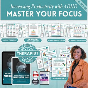 ADHD Planner Toolkit Bundle, ADHD Productivity, ADHD Workbook, Worksheets, Adh Journal, Adhd Digital Planner - Etsy
