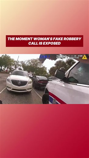 The Moment Woman’s Fake Robbery Call is Exposed #cops #copsoftiktok | cops