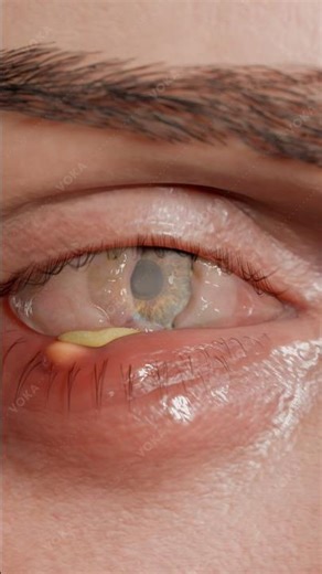 Eyelid Abscess: Localized Purulent Inflammation in 3D