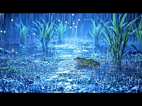 Rainstorm & Frog Sounds for Sleep 🌧️🐸 | Deep Relaxation ASMR to Fall Asleep Fast