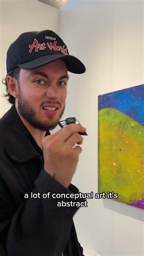 Not everyone at art fairs knows what they’re looking at. Abstract vs Conceptual #arteducation