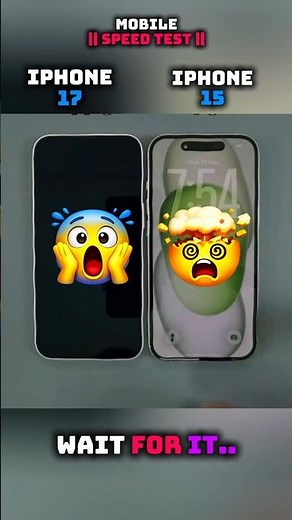 ☠️⚡IPHONE 17E VS IPHONE 15 SPEED TEST!! #viralshorts