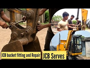 JCB Bucket Fitting and Repair || JCB JS81 Service and Repair