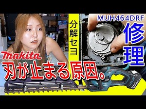 【分解修理】生垣バリカン、巷で噂のmakitaの軸折れとは！？