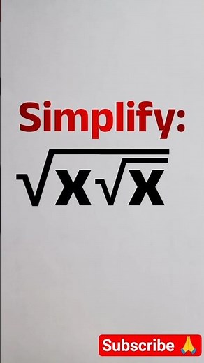 Nested Radical Expression #maths #algebra #mathstricks #mathshorts #exam #education #viralmath