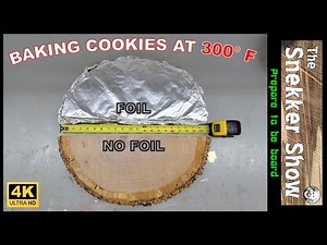 What happens when you bake wood cookies wrapped in foil?