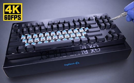 【4K60帧】安静开箱：罗技 G PRO TKL 游戏机械键盘开箱 / Dr Debox