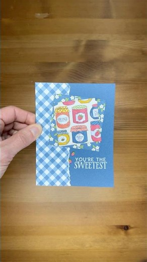 Stampin’ Up! Filled With Sweetness CAS Thank You Card #patternedpaper #papercrafting #cardmaking