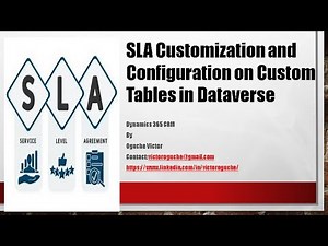 How to Customize and Configure KPIs and SLAs for Custom Tables in Microsoft Dynamics 365 CRM