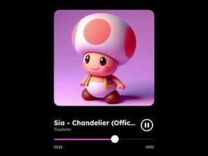 Toad Singing Chandelier ‪@sia‬