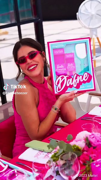 Spend a day with us at a Barbie™ x Tangle Teezer launch event in Cannes. Celebrating the launch of The brand new Ultimate Detangler in Totally Pink 💘 #BarbieXTangleTeezer #UnleashYourImagination #Cannes #BarbieDreamHair
