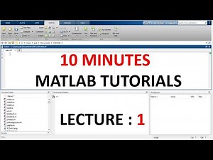 MATLAB Lecture 1 | Introduction | MATLAB Tutorials | 10 Minutes | Urdu/Hindi Lecture