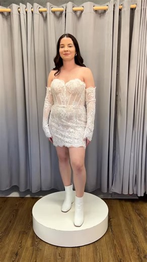 Anna Christine Bridal on Instagram: "Short, sweet, and ready to party ✨ these minis are everything 🩷 #annachristinebridal #bridalshop #northgeorgiabridal #bridetobe #bride2026 #weddingdressshopping #minidress #shortdress #partyready #bridalinspo #sayyestothedress"