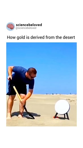 sciencebeloved 🧠 | Gold isn’t magnetic, but magnets can still help in the gold-recovery process. In many desert areas, fine gold particles are mixed with... | Instagram