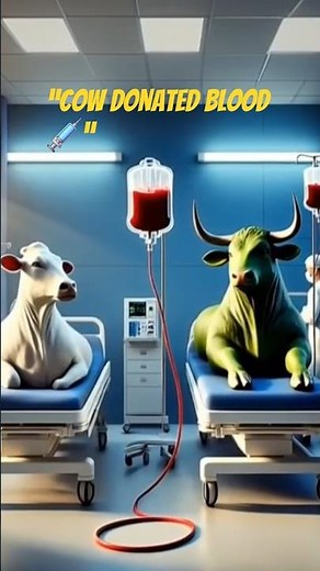 “Cow Donated Blood to Save Green Bull 💉✨ | Emotional Story”