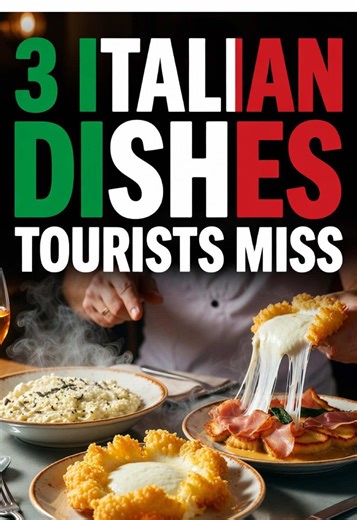 Italy Tip: 3 Italian Dishes Tourists Miss. #italy #italytravel #italytraveltips #travelitaly #italianfood Italy travel tips Italy travel guide Italy hidden gems Italy food guide Italian culture Rome travel tips Milan travel guide Things tourists should know about Italy