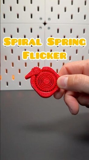 3D Printed Spiral Spring Flicker #3dprinting #howto #toys #fidget #satisfying #diy #3dprint