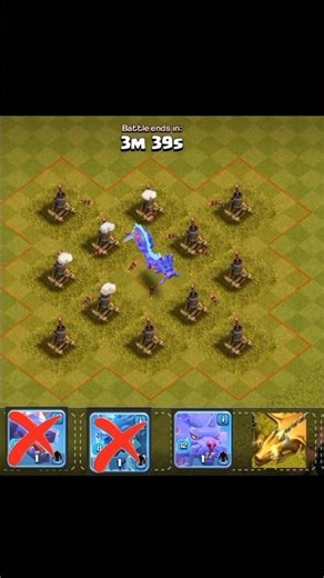 Can Dragon Survive This Air Defenses?Clash of Clans#ClashOfClans #CoCShorts #CoC