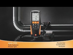 Testo 310 Residential Combustion Analyzer: Overview