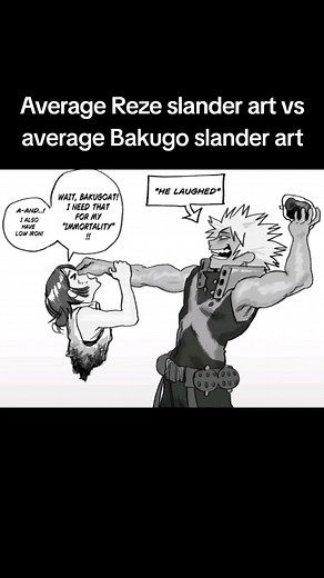 Reze vs Bakugo: Art Comparison of Slander