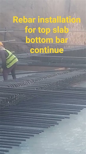 Rebar installation for top slab bottom bar #rebarinstallation #construction #civilengineering