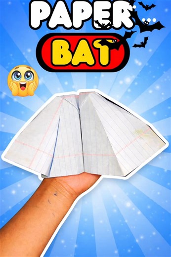 How to Make Paper Bat 🦇 Easy Origami Paper Bat Tutorial #diycrafts #papercraft #paperplane #shorts