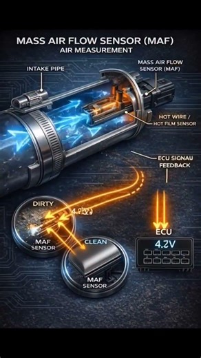 (MAF)Sensor || Air measurement #mass#air#flow #sensor#measurement #intake #pipe#ecm#control#starter