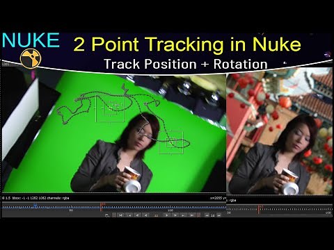 Nuke Tutorial – 2 Point Tracking in Nuke [English] | Position + Rotation Tracking | Nuke 2D Tracking