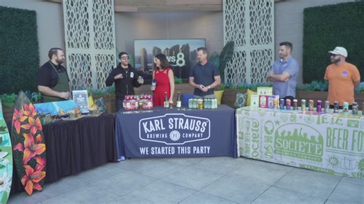 The art of beer, a craft beer and visual art event, at Ballast Point Brewing in Little Italy