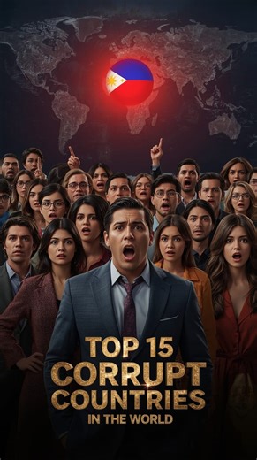 GRABE SILA! 😱💸 Top 15 Pinakakorap na Bansa sa Buong Mundo!(2025) Habang milyon-milyong tao ang nagugutom at walang matirhan… may mga lider at opisyal na nilulunod sa pera ang sarili nila. Ito ang Top 15 pinaka-kurap na bansa sa buong mundo — at OO, kasama ang Pilipinas. Makikita mo rito kung gaano kalala ang pagnanakaw sa kaban ng bayan, at kung paanong ang simpleng mamamayan ang pinakamalupit na tinatamaan. ⚠️ Huwag ka na lang magalit — kumilos tayo. I-share mo ito para MATAUHAN ang iba. #Cor
