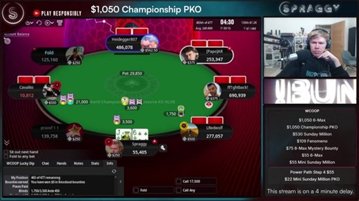 Longest All-In Moment! WCOOP $1,050 World Championship of PKO