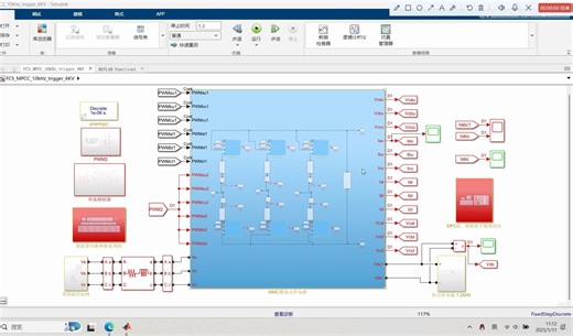 模块化多电平换流器(MMC)混合有限集模型预测控制(FCS-MPC)理论及仿真分析