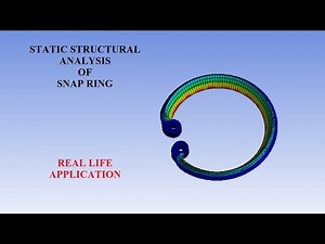 Snap Ring | Static Structural Analysis I Deformation | Stress | Strain | FOS | ANSYS Workbench