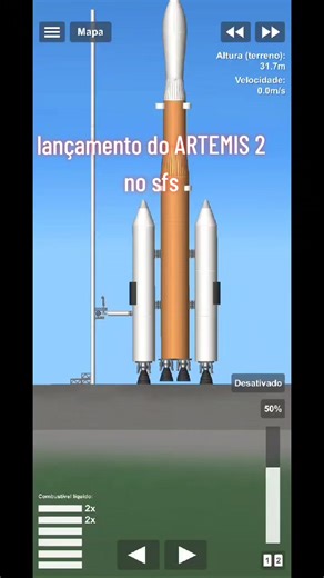 Lançamento do Artemis 2 em SFS