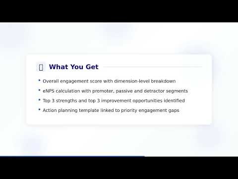 Engagement Assessment - Free HR Calculator & Template