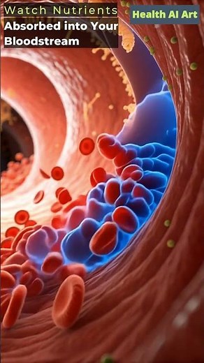 How Nutrients Enter Your Bloodstream | Health AI Art | 04
