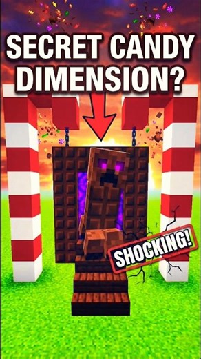 Sweetest Nether Portal! 🍭 #minecraft