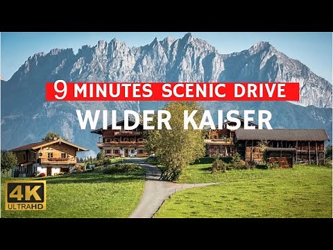 Scenic Drive up to Austrian Mountains in Ellmau 🇦🇹 Wilder Kaiser (4K 60fps)
