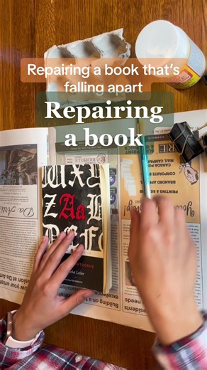Try this at home if you have any books in need of repairing! I’ve recently gotten into bookbinding and I’m having a lot of fun with it. Anyone interested in seeing previous projects? Or new ones? #bookbinding #bookmending #books #glue #brush #paper #pages #repairing #bookrepair #crafts #athome #practical #art