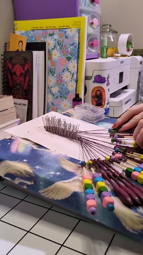 DIY Lace Bobbins Using Dollar Store Supplies