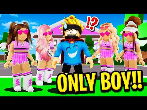 Only BOY in ALL GIRLS SORORITY in Roblox BROOKHAVEN RP!!