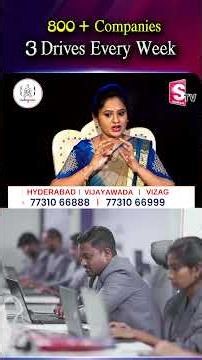 800 + Companies 3 Drives Every Week | Codegnan | SumanTV Usha #Placements #CampusPlacements