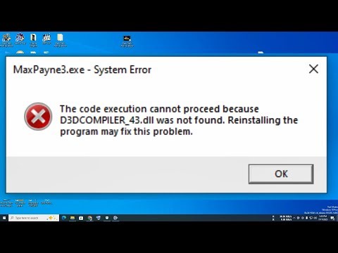 D3DCOMPILER 43 dll was not found may fix this problem. DirectX End-User Runtime Web Installer 2025