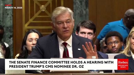 JUST IN: Dr. Oz Gives Opening Remarks In His Confirmation Hearing: 'Here's Some Painful Truths...'
