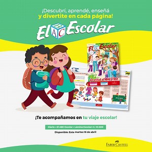 ¡No te olvides de pedir mañana #ElEscolar con tu #ABCColor! 🤓 Descubrí, aprendé, enseñá y divertite con cada página. 🔸 Diario El Escolar: G. 10.000 📲 www.abc.com.py/edicion-impresa/suplementos/escolar/ | ABC Digital