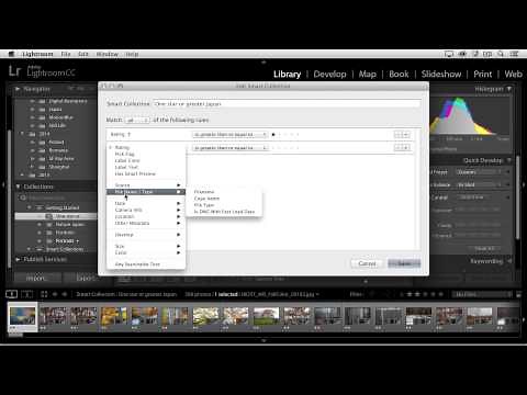 Working with Smart Collections in Lightroom